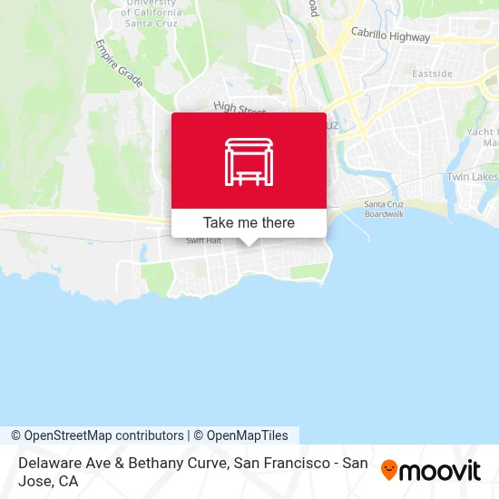 Delaware Ave & Bethany Curve map