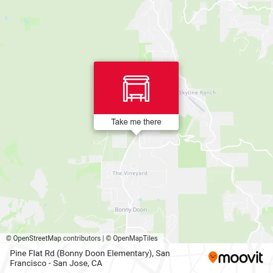 Pine Flat Rd (Bonny Doon Elementary) map