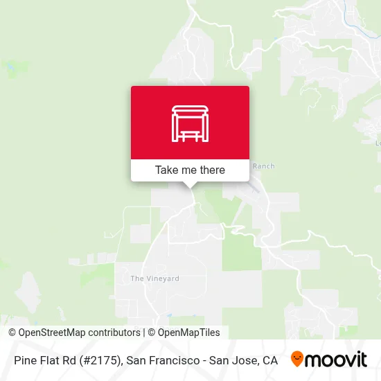 Pine Flat Rd (#2175) map