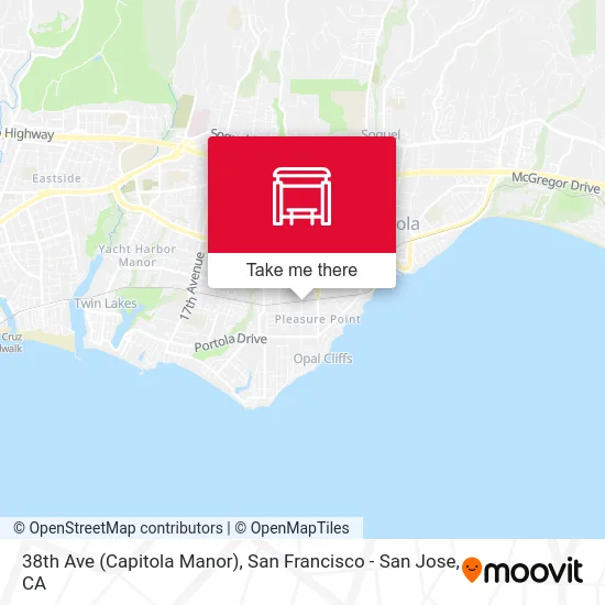 38th Ave (Capitola Manor) map