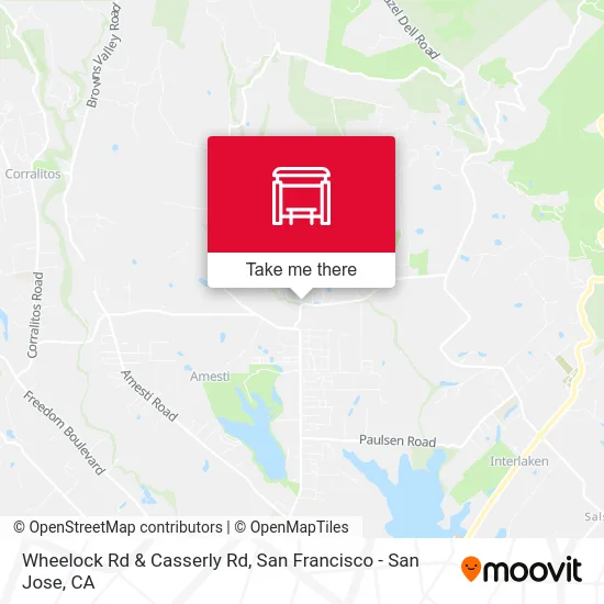 Wheelock Rd & Casserly Rd map