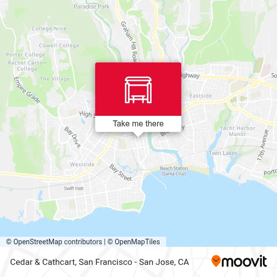 Cedar & Cathcart map