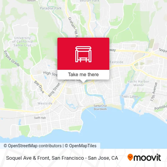 Soquel Ave & Front map
