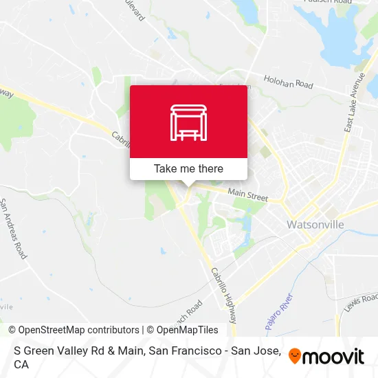 S Green Valley Rd & Main map
