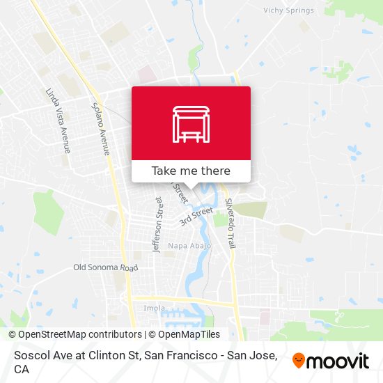 Soscol Ave at Clinton St map