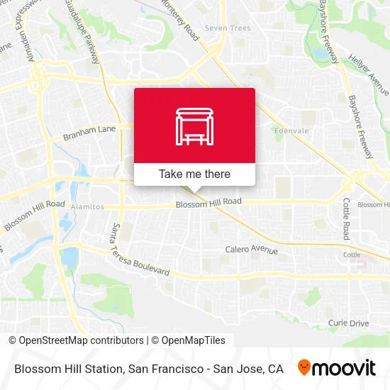 Blossom Hill Station map