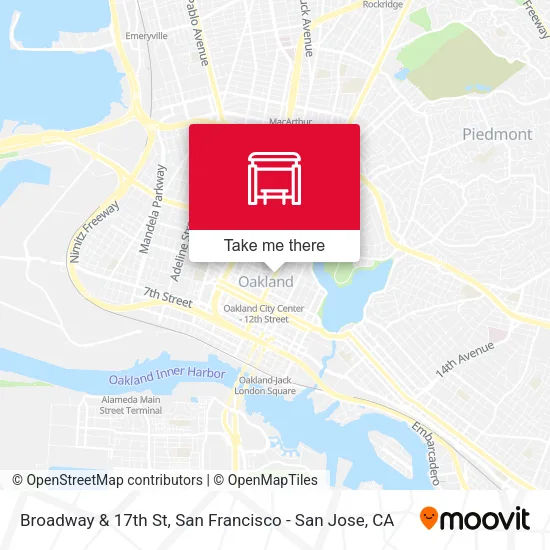 Mapa de Broadway & 17th St