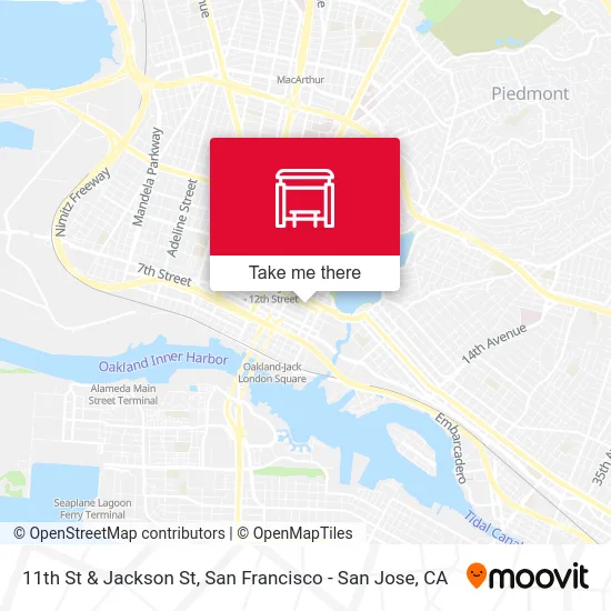 11th St & Jackson St map