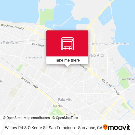 Willow Rd & O'Keefe St map