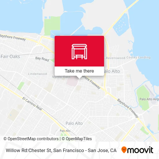 Willow Rd:Chester St map