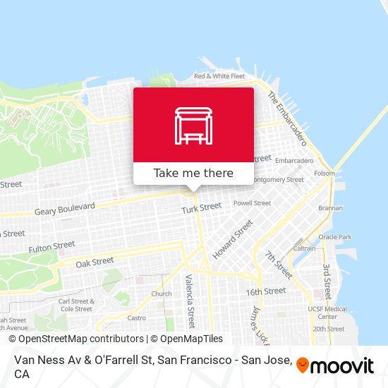 Mapa de Van Ness Av & O'Farrell St