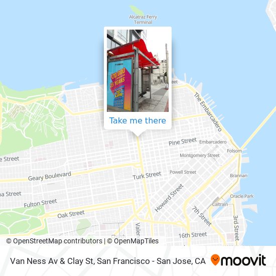 Van Ness Av & Clay St map