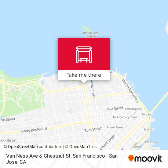 Mapa de Van Ness Ave & Chestnut St