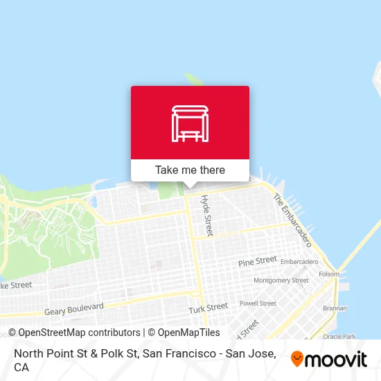 North Point St & Polk St map