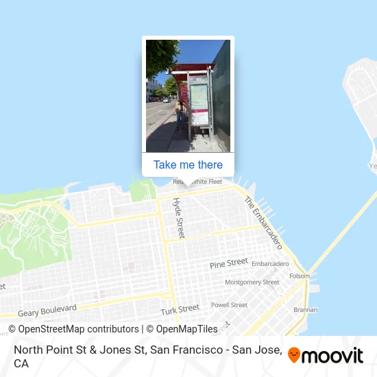 North Point St & Jones St map