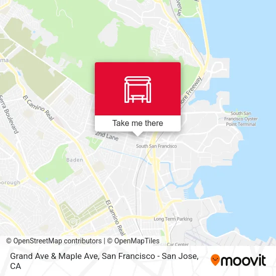 Mapa de Grand Ave & Maple Ave