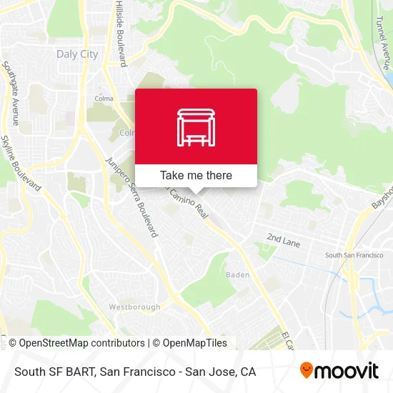 South SF BART map