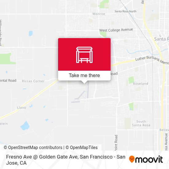 Fresno Ave @ Golden Gate Ave map