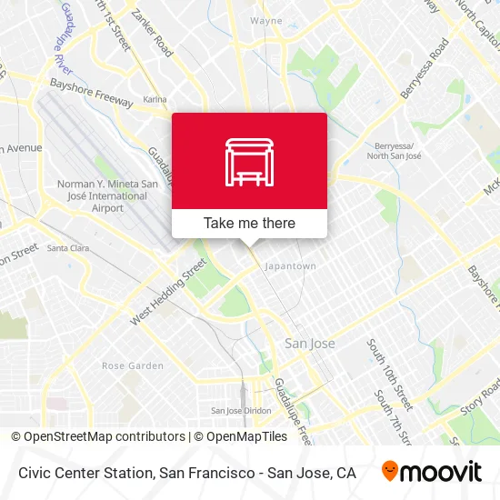 Civic Center Station map