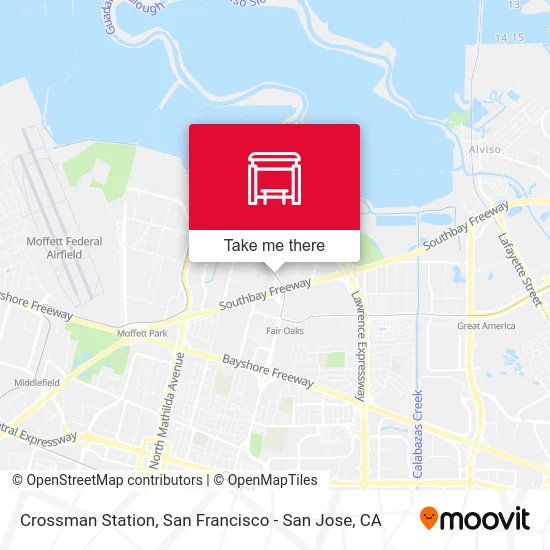 Crossman Station map
