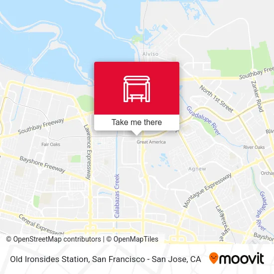 Mapa de Old Ironsides Station