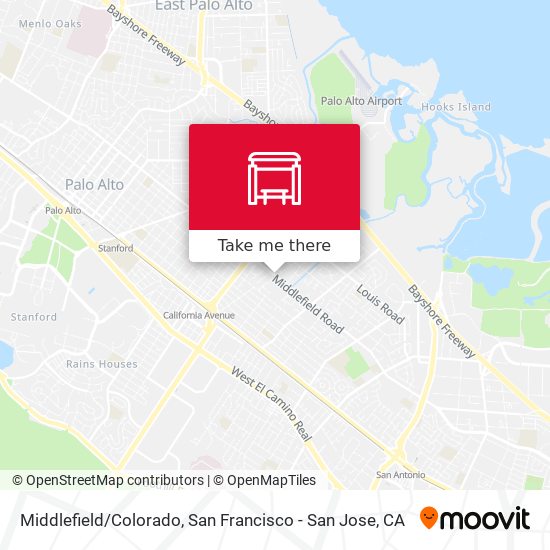 Middlefield/Colorado map