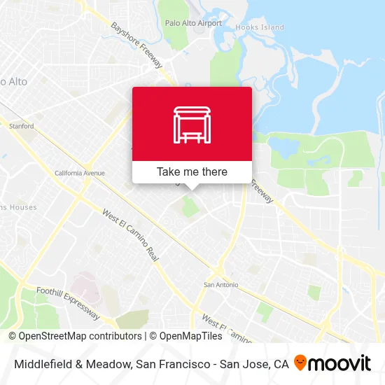 Middlefield & Meadow map