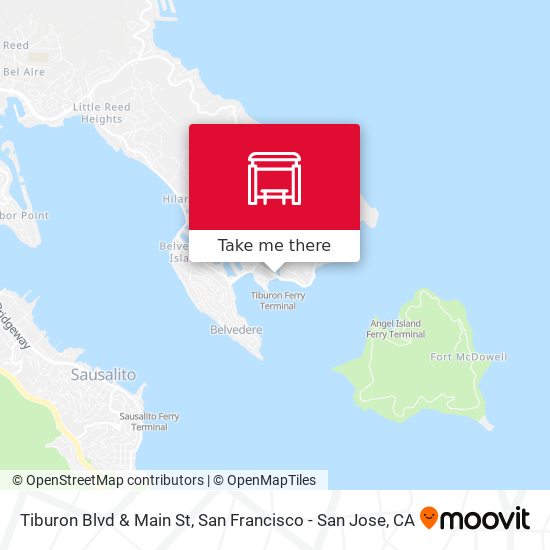 Mapa de Tiburon Blvd & Main St