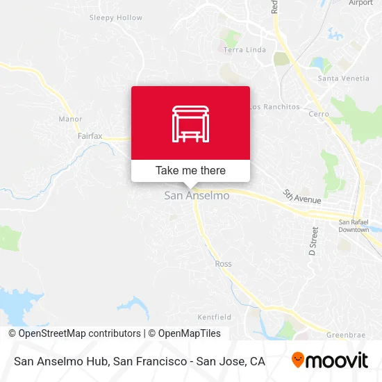 San Anselmo Hub map