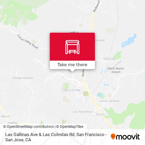 Mapa de Las Gallinas Ave & Las Colindas Rd