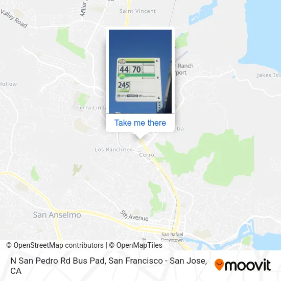 Mapa de N San Pedro Rd Bus Pad