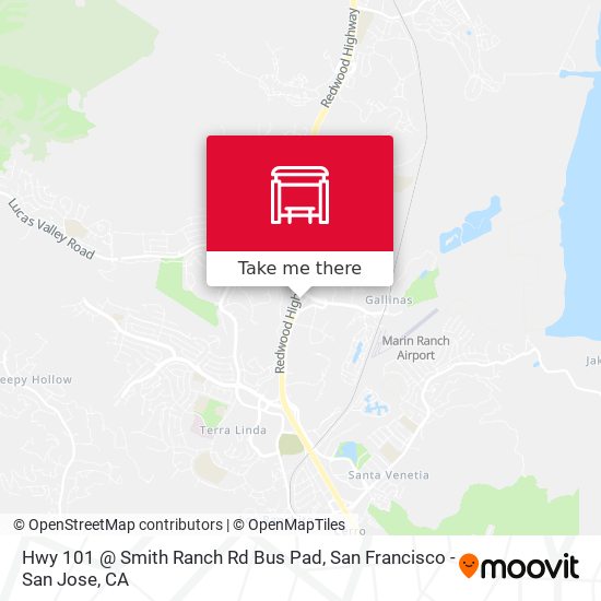 Mapa de Hwy 101 @ Smith Ranch Rd Bus Pad