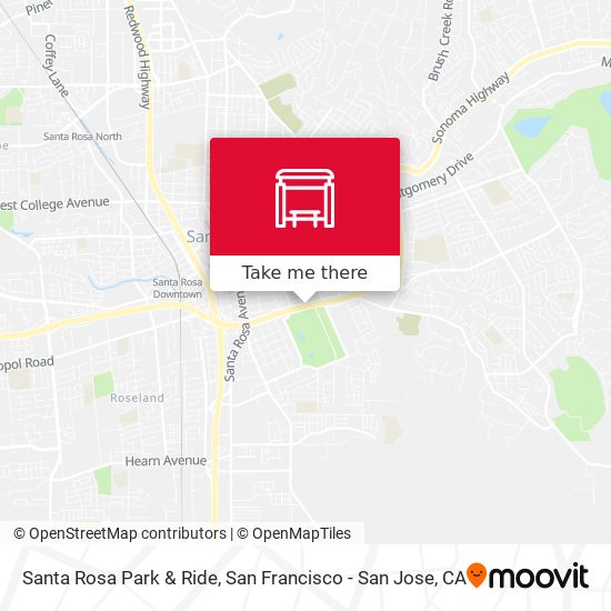Mapa de Santa Rosa Park & Ride