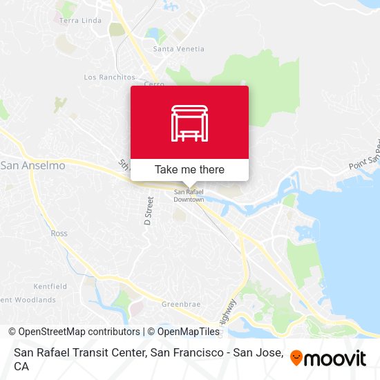 San Rafael Transit Center map