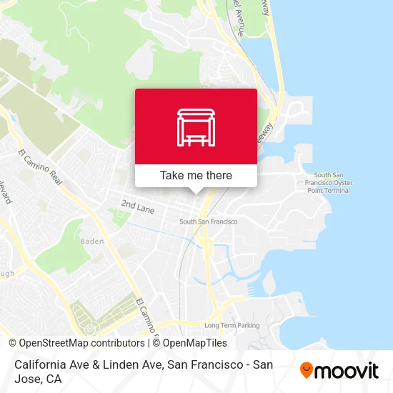 Mapa de California Ave & Linden Ave