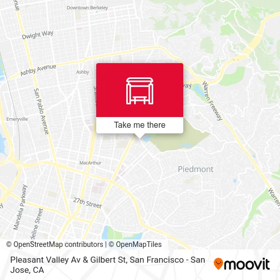 Pleasant Valley Av & Gilbert St map