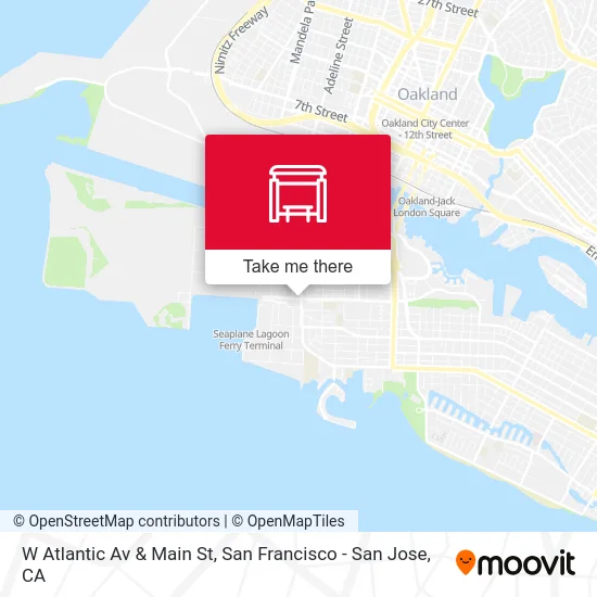 W Atlantic Av & Main St map