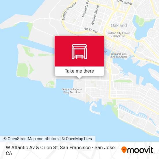 W Atlantic Av & Orion St map