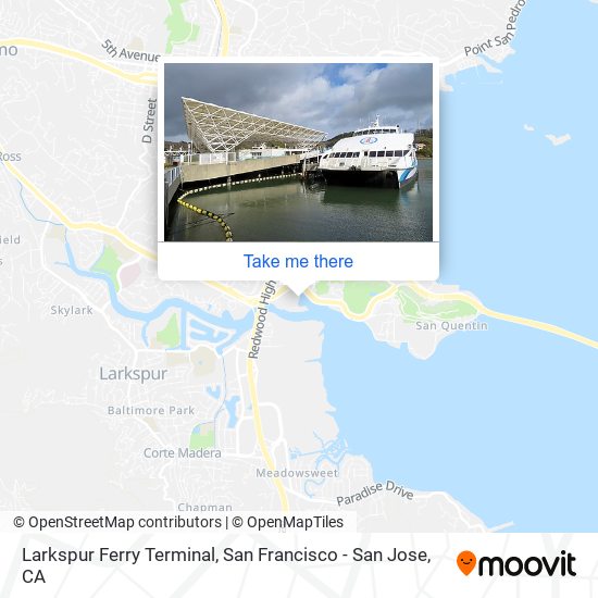 Mapa de Larkspur Ferry Terminal