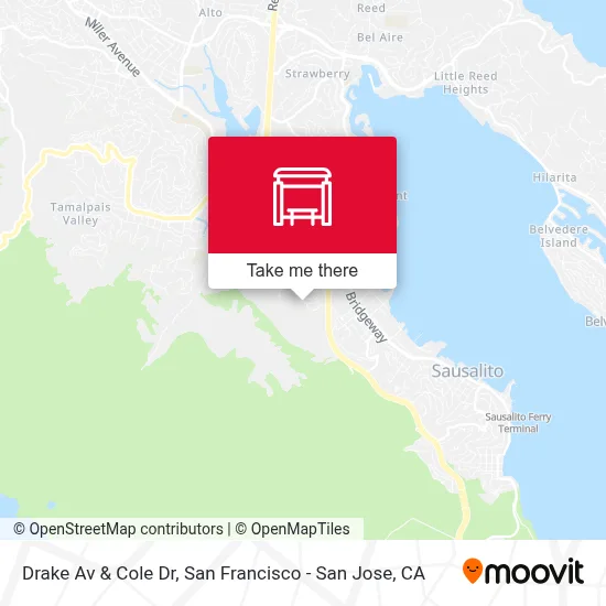 Drake Av & Cole Dr map