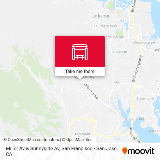 Miller Av & Sunnyside Av map