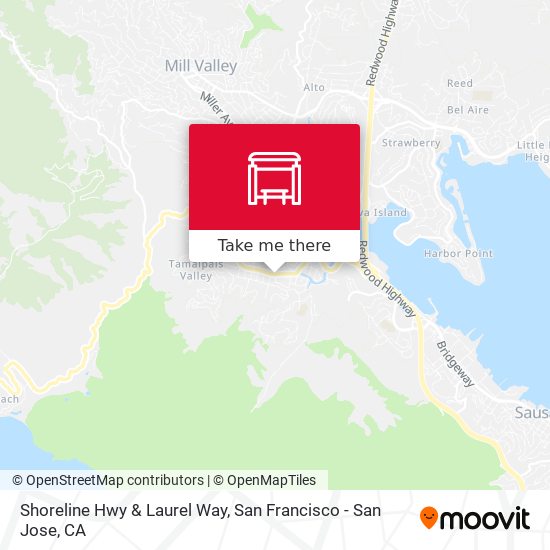 Mapa de Shoreline Hwy & Laurel Way