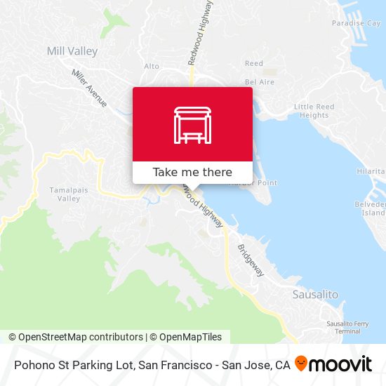 Pohono St Parking Lot map