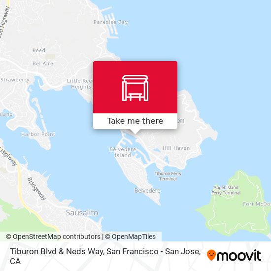 Tiburon Blvd & Neds Way map