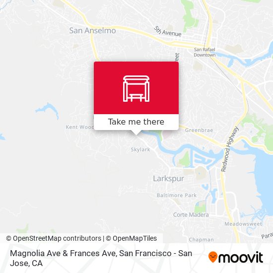 Mapa de Magnolia Ave & Frances Ave