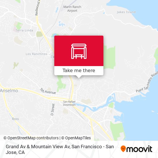 Mapa de Grand Av & Mountain View Av