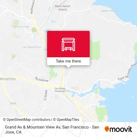 Grand Av & Mountain View Av map