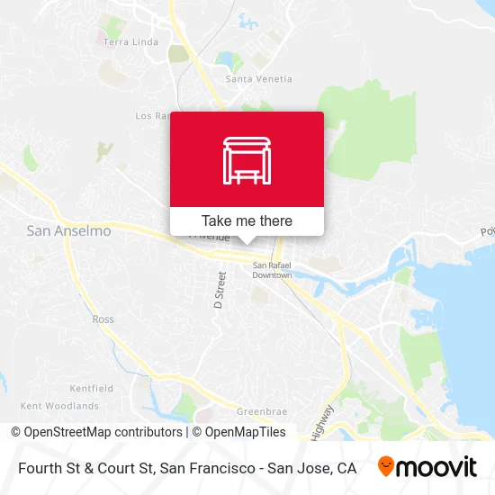 Fourth St & Court St map