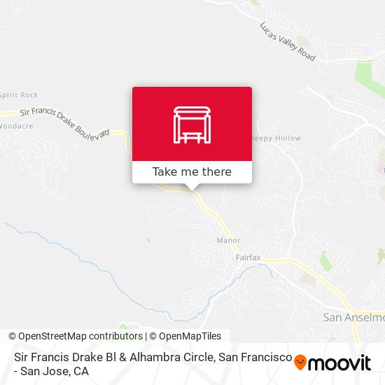 Sir Francis Drake Bl & Alhambra Circle map