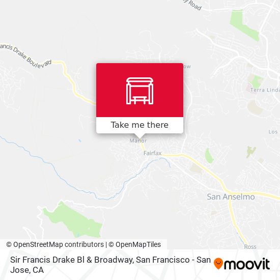 Sir Francis Drake Bl & Broadway map